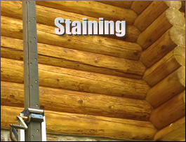  Ermine, Kentucky Log Home Staining